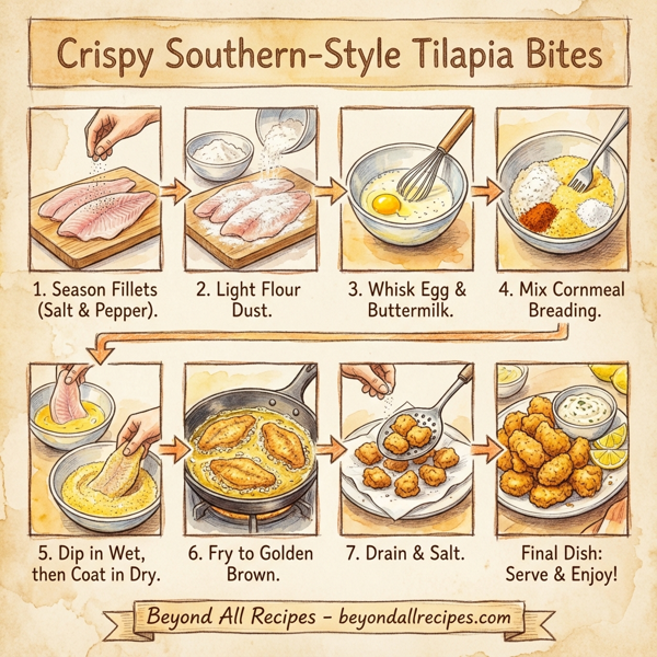Crispy Southern-Style Tilapia Bites instructions