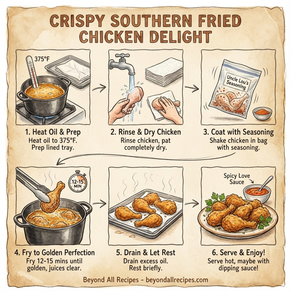 Crispy Southern Fried Chicken Delight instructions