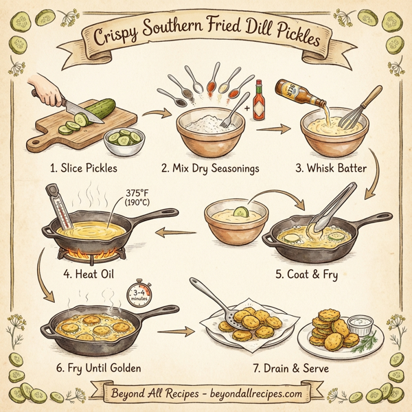 Crispy Southern Fried Dill Pickles instructions
