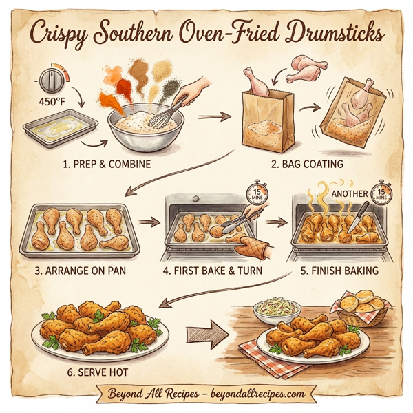 Crispy Southern Oven-Fried Drumsticks instructions