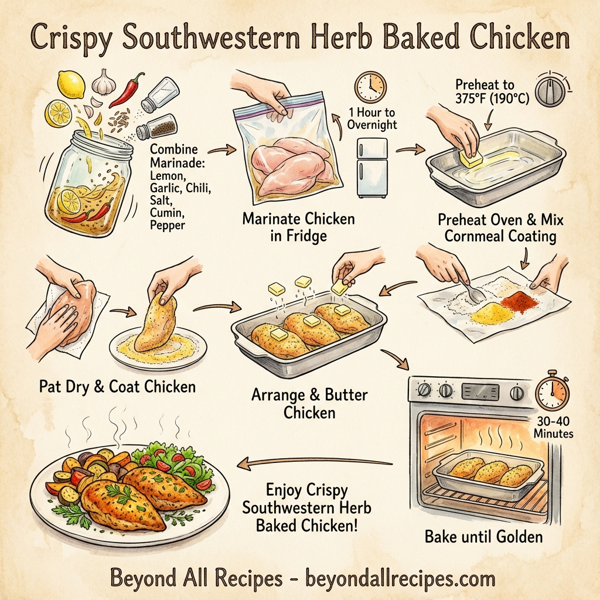 Crispy Southwestern Herb Baked Chicken instructions