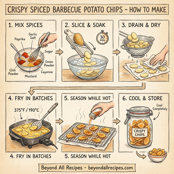 Crispy Spiced Barbecue Potato Chips instructions