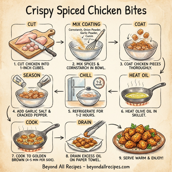Crispy Spiced Chicken Bites instructions