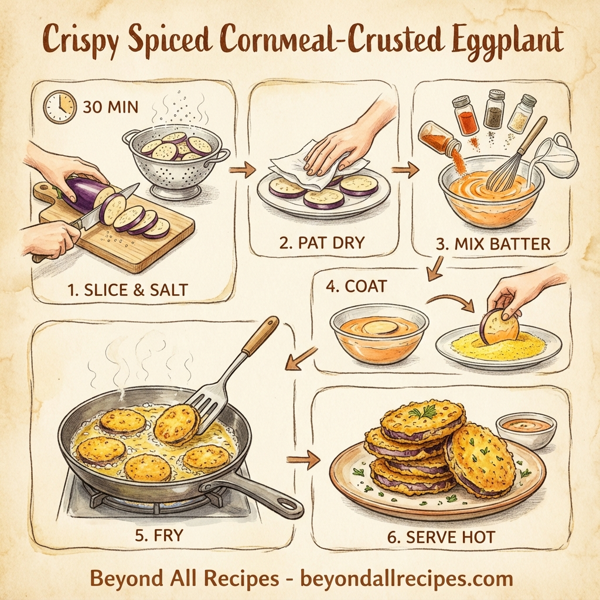 Crispy Spiced Cornmeal-Crusted Eggplant instructions