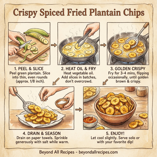 Crispy Spiced Fried Plantain Chips instructions