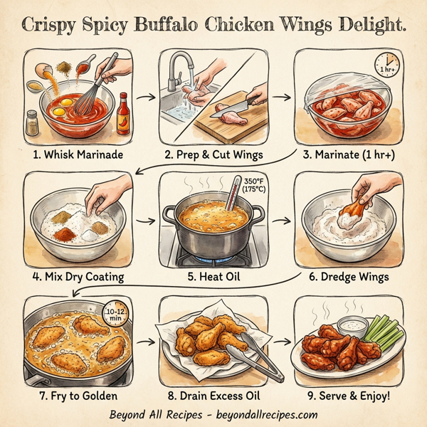 Crispy Spicy Buffalo Chicken Wings Delight instructions