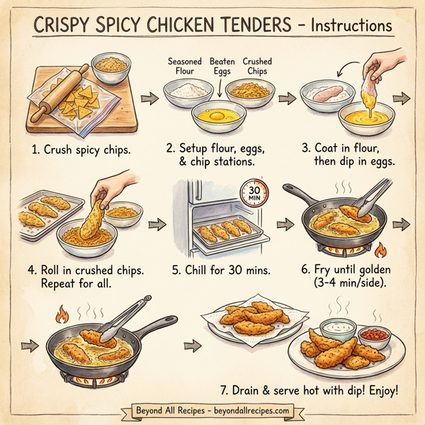 Crispy Spicy Chicken Tenders instructions