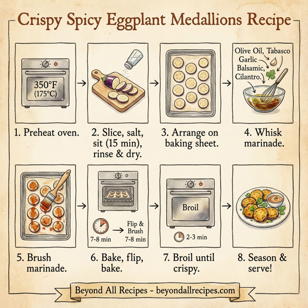 Crispy Spicy Eggplant Medallions instructions