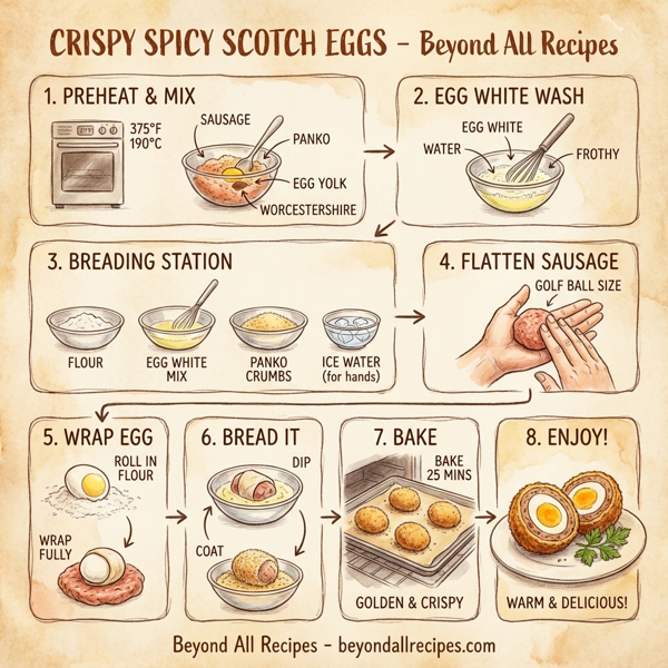 Crispy Spicy Scotch Eggs instructions