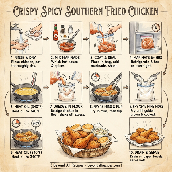 Crispy Spicy Southern Fried Chicken instructions