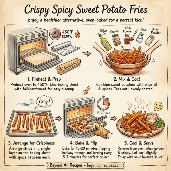 Crispy Spicy Sweet Potato Fries instructions