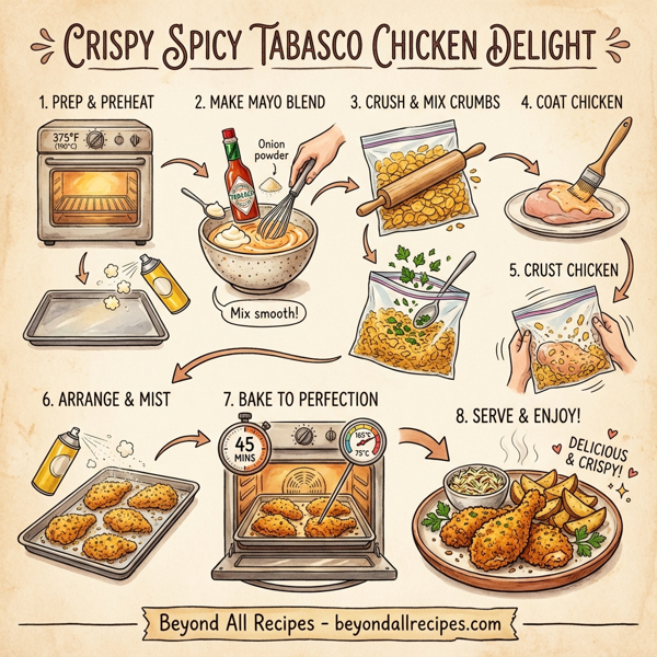 Crispy Spicy Tabasco Chicken Delight instructions