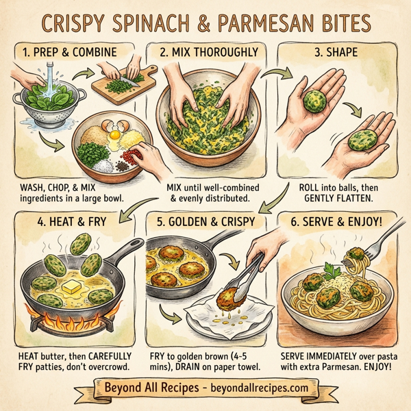 Crispy Spinach and Parmesan Bites instructions