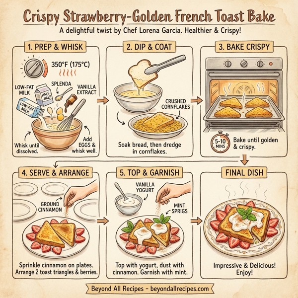 Crispy Strawberry-Golden French Toast Bake instructions