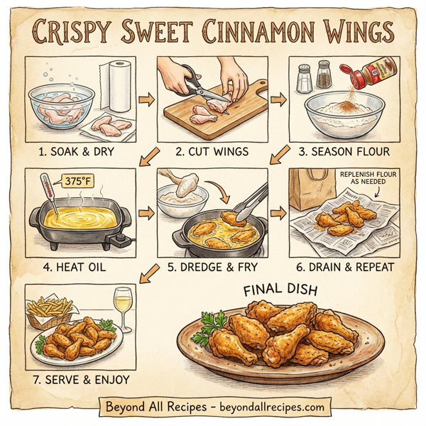 Crispy Sweet Cinnamon Wings instructions