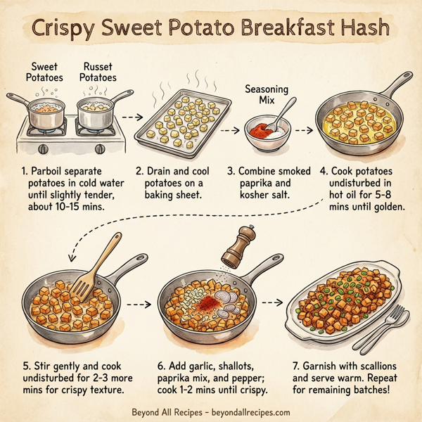 Crispy Sweet Potato Breakfast Hash instructions