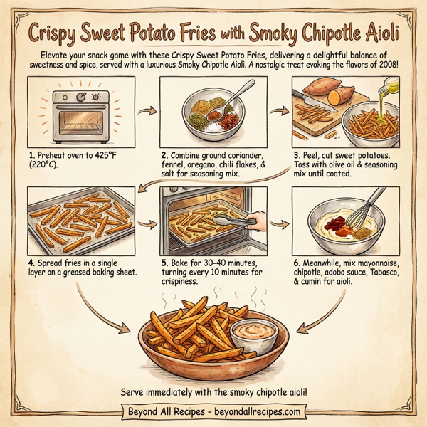 Crispy Sweet Potato Fries with Smoky Chipotle Aioli instructions
