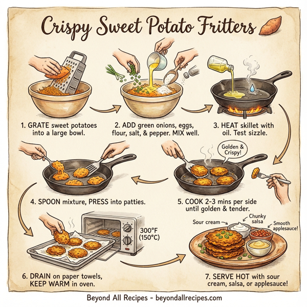 Crispy Sweet Potato Fritters instructions