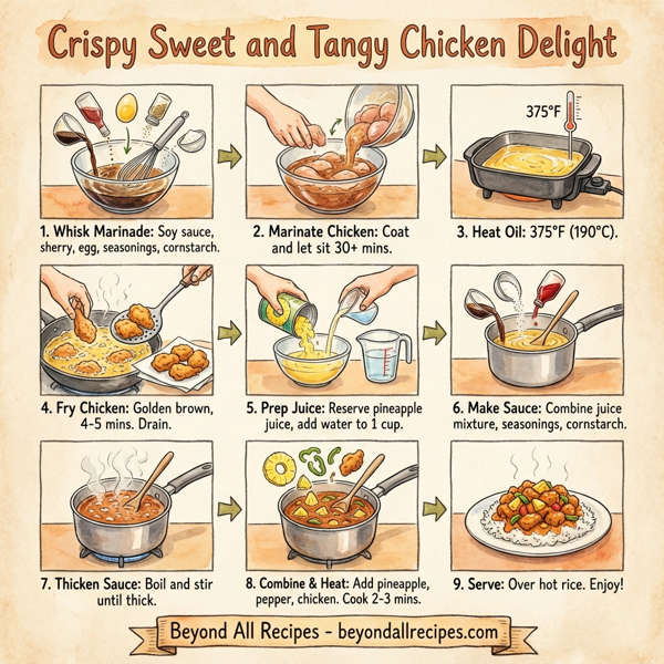 Crispy Sweet and Tangy Chicken Delight instructions