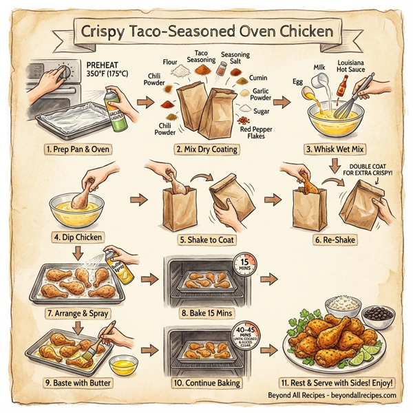 Crispy Taco-Seasoned Oven Chicken instructions