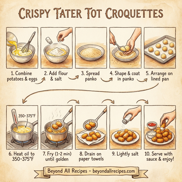 Crispy Tater Tot Croquettes instructions