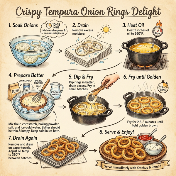 Crispy Tempura Onion Rings Delight instructions