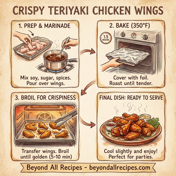 Crispy Teriyaki Chicken Wings instructions