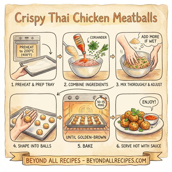 Crispy Thai Chicken Meatballs instructions
