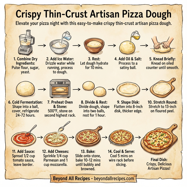 Crispy Thin-Crust Artisan Pizza Dough instructions