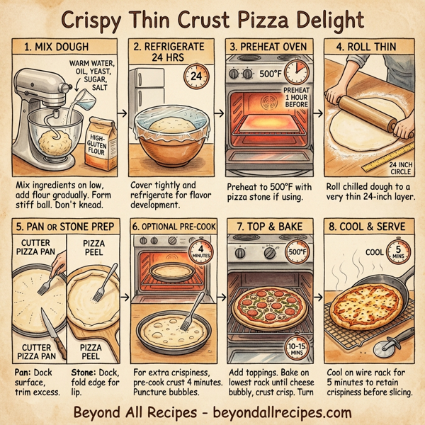 Crispy Thin Crust Pizza Delight instructions