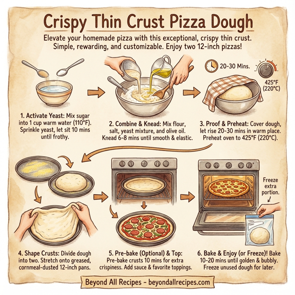 Crispy Thin Crust Pizza Dough instructions