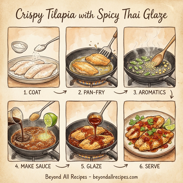 Crispy Tilapia with Spicy Thai Glaze instructions
