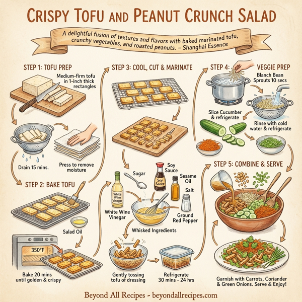 Crispy Tofu and Peanut Crunch Salad instructions