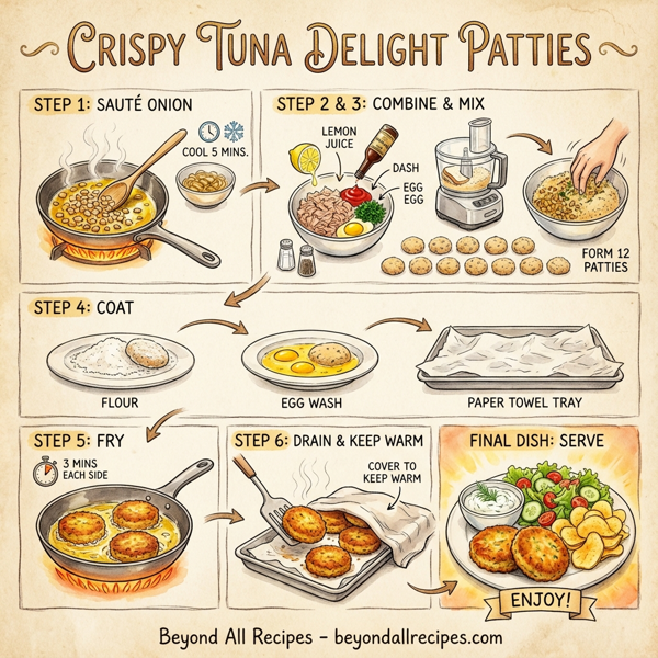 Crispy Tuna Delight Patties instructions