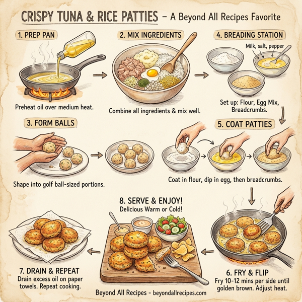 Crispy Tuna & Rice Patties instructions