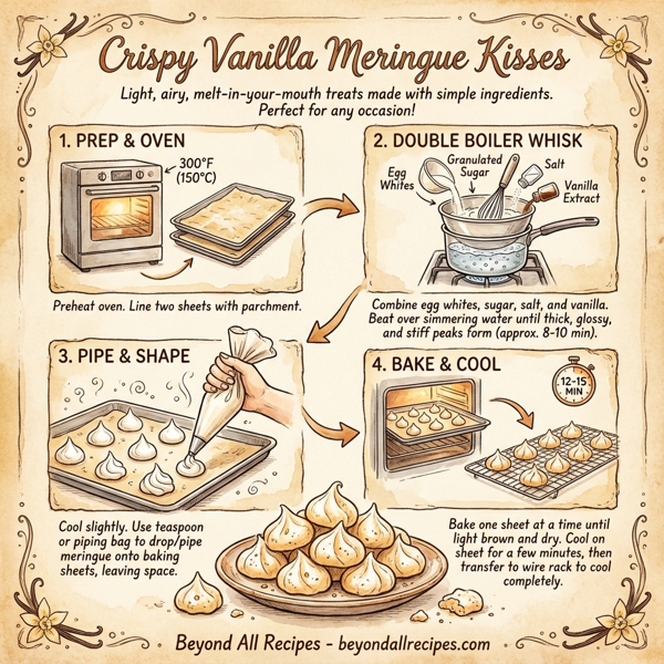 Crispy Vanilla Meringue Kisses instructions