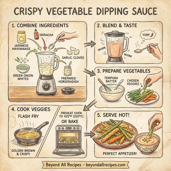 Crispy Vegetable Dipping Sauce instructions