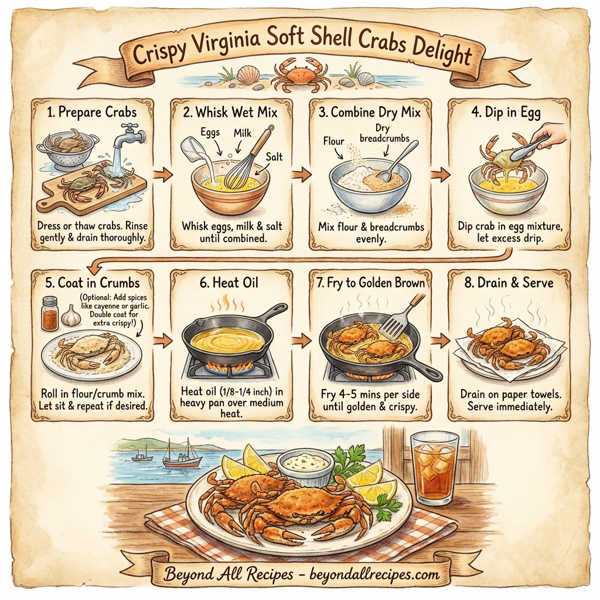 Crispy Virginia Soft Shell Crabs Delight instructions