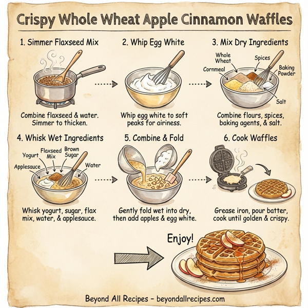 Crispy Whole Wheat Apple Cinnamon Waffles instructions