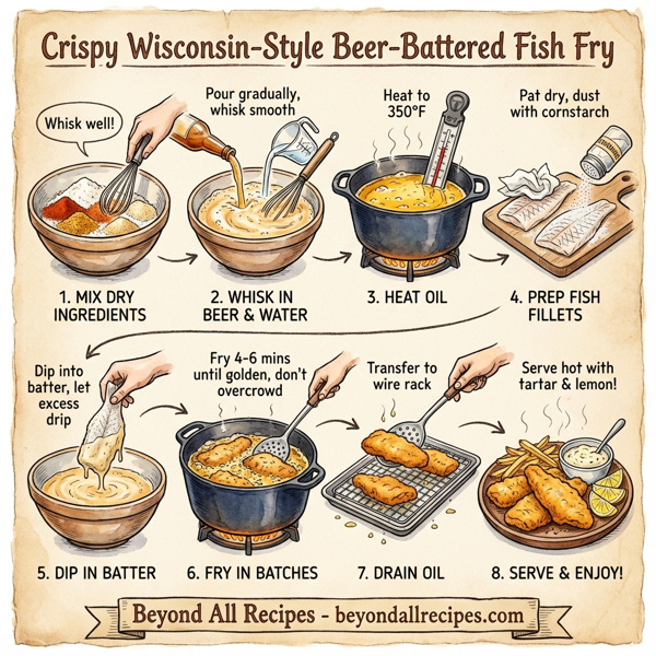 Crispy Wisconsin-Style Beer-Battered Fish Fry instructions