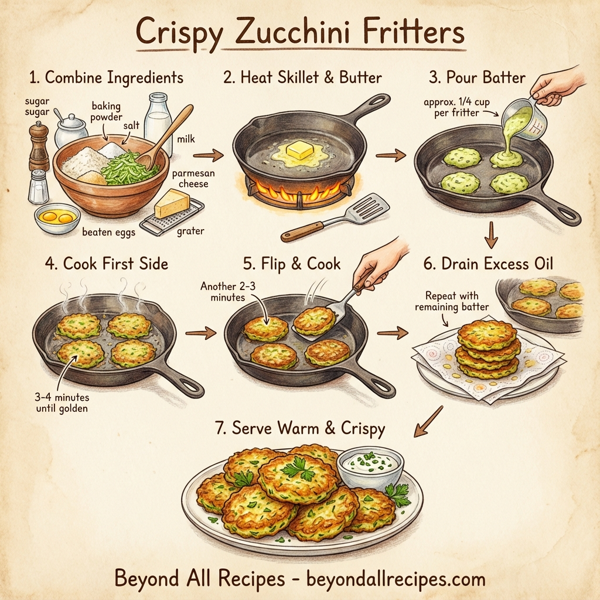 Crispy Zucchini Fritters instructions