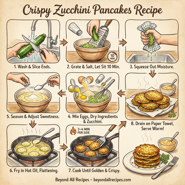 Crispy Zucchini Pancakes instructions