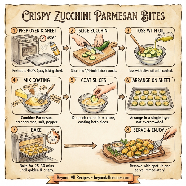 Crispy Zucchini Parmesan Bites instructions