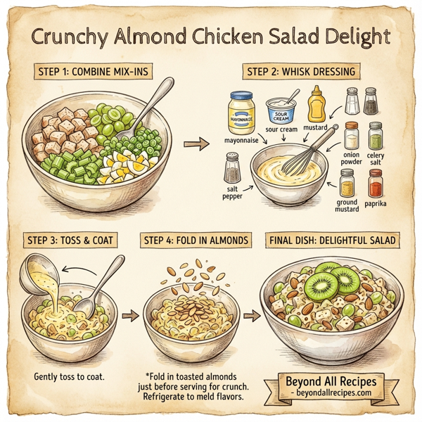 Crunchy Almond Chicken Salad Delight instructions