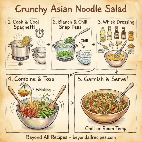 Crunchy Asian Noodle Salad instructions