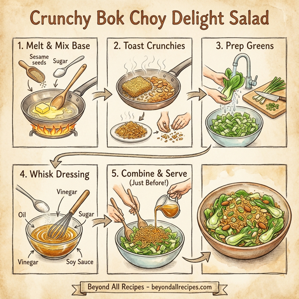 Crunchy Bok Choy Delight Salad instructions