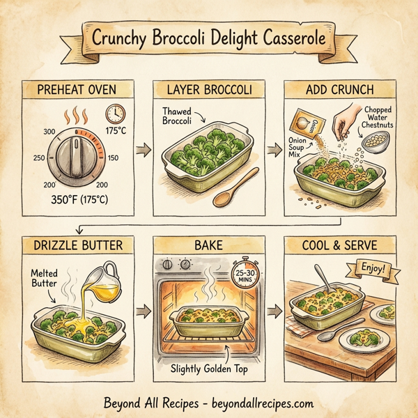Crunchy Broccoli Delight Casserole instructions