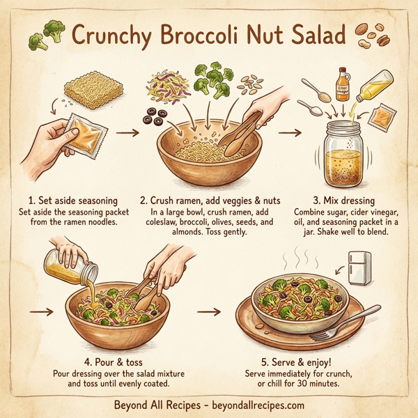 Crunchy Broccoli Nut Salad instructions