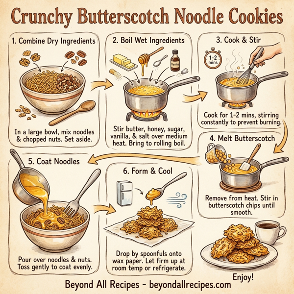 Crunchy Butterscotch Noodle Cookies instructions