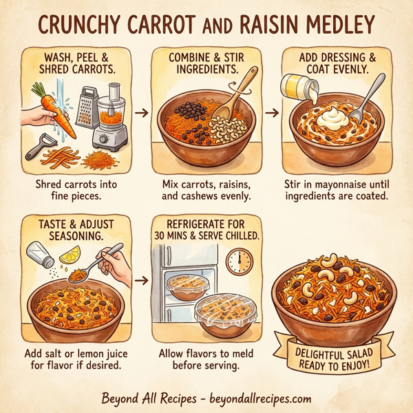 Crunchy Carrot and Raisin Medley instructions